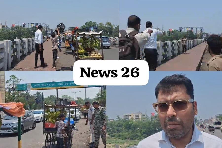 News 26 Impact: न्यूज 26 झारखंड की खबर का असर, खरकई नदी में कचरा फेंकने वालों पर होगी सख्ती, ब्रिज से अतिक्रमण भी हटाया गया